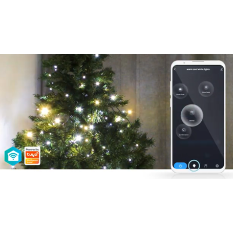 Tenda per albero illuminazione smart wifi 200led m5x4 Nedis WIFILXT12W200