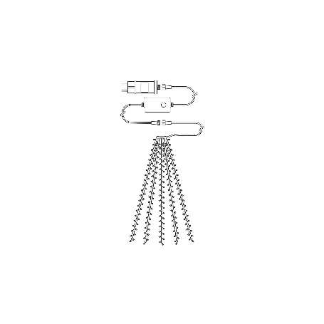 Tenda per albero illuminazione smart wifi 200led m5x4 Nedis WIFILXT12W200