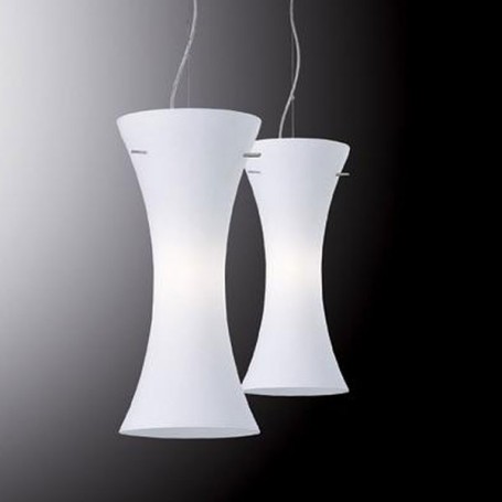 IDEAL LUX lampada sospensione ELICA sp1 vetro bianco