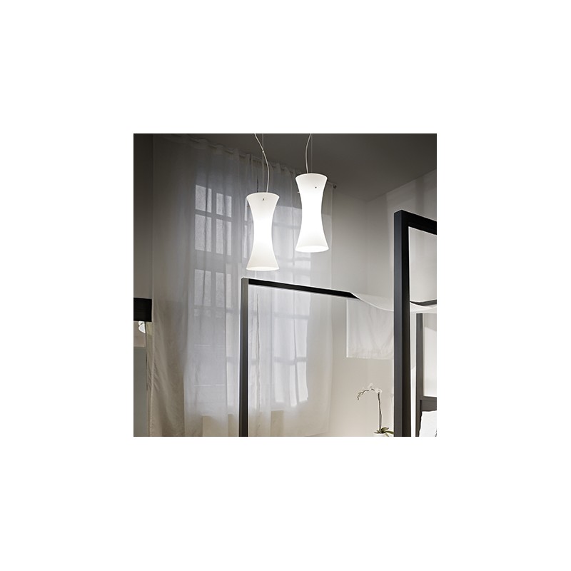 IDEAL LUX lampada sospensione ELICA sp1 vetro...