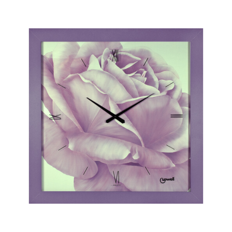 Grande Orologio da Parete quadro cornice viola...