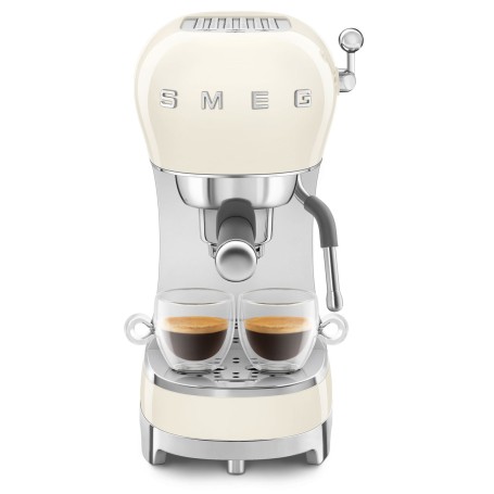 Macchina caffè espresso colore PANNA ECF02CREU SMEG