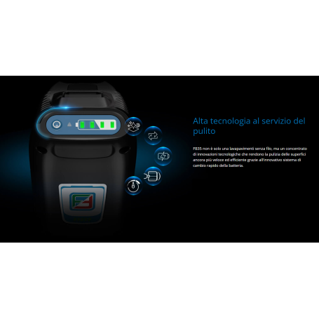 FB35 FLOORWASH LAVA E ASCIUGA PAVIMENTI A RULLI SENZA FILO