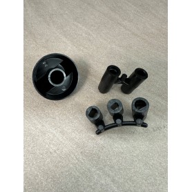 Manopola nera universale per piani cottura con riduzioni... 2