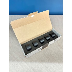 Kit 5 manopole nere di ricambio per piani cottura SMART... 2