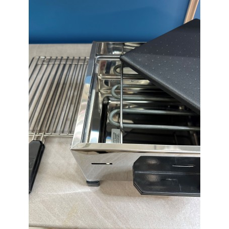 Griglia elettrica mangiafumo scocca acciaio 1650W GRIGLIETTA MANGIAFUMO LAREM