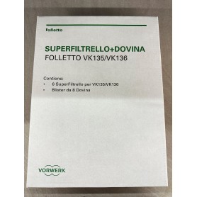 Sacchetti aspirapolvere per VK135/VK136 FOLLETTO 45031... 2