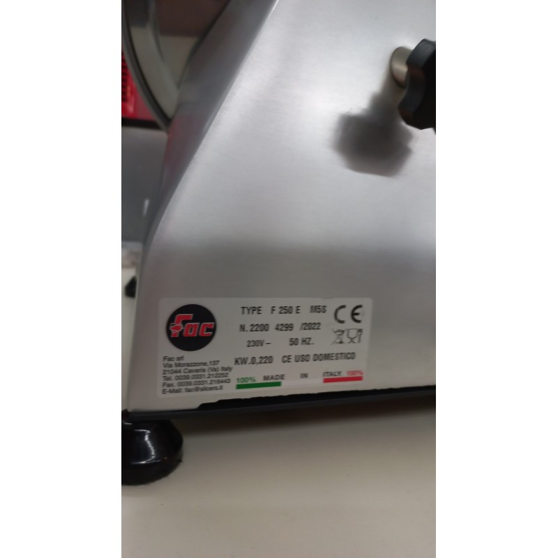 AFFETTATRICE FAC lama diametro 25 cm.