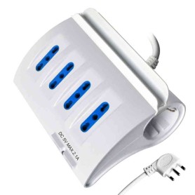 Multipresa da tavolo 6 prese + 2 USB + portacellulare...