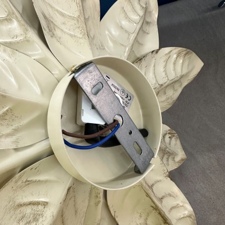 Plafoniera foglie ORO e PANNA FIORENTINA ORO SILUX