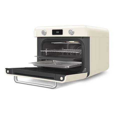 Forno combinato a vapore da appoggio colore PANNA COF01CREU SMEG