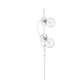 Piantana bianca 2 lampadine a vista moderna e luminosa RADIO PT" IDEALLUX BIANCA 2