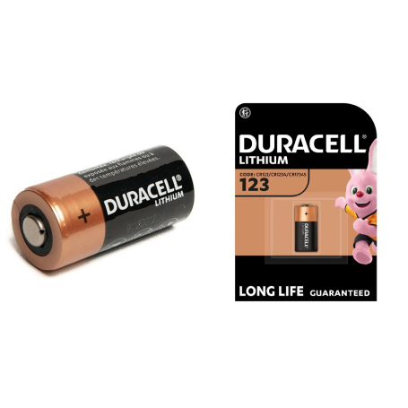 CR123 DURACELLLONGLIFE BATTERIA LITHIUM CR123 DURACELLLONGLIFE BATTERIA LITHIUM