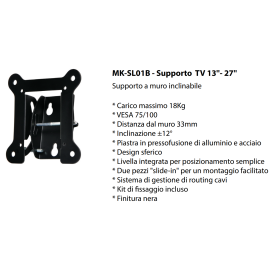 Supporto tv-melchioni-13-a 27" regolabile economico 2