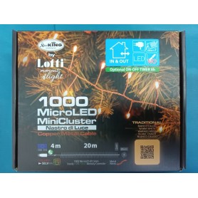 Catena 1000 MicroLED bianco caldo cavo rame 20MT in&out NTL6 M1000 C 20M (TWW) Lotti Vaccari 2