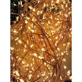 Catena 1000 MicroLED bianco caldo cavo rame 20MT in&out NTL6 M1000 C 20M (TWW) Lotti Vaccari