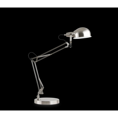Lampada da tavolo montatura e diffusore metallo color nickel JOHNNY TL1 Ideal Lux