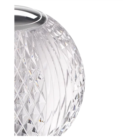 Lampada da tavolo ricaricabile A FORMA DI SFERA in acrilico effetto cristallo DIAMOND TL1 Ideal Lux
