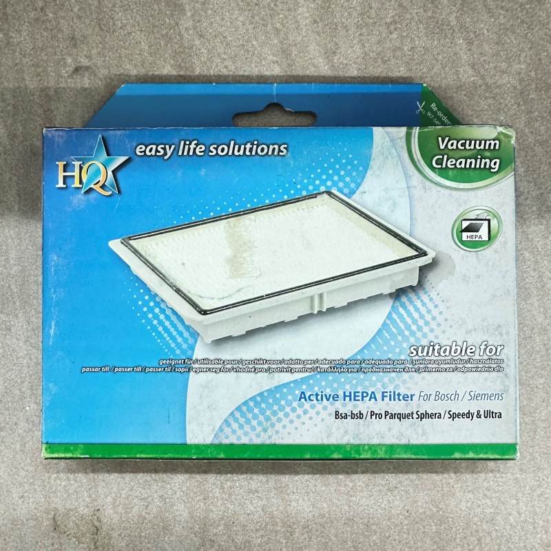 Filtro HEPA per BOSCH/SIEMENS Bsa-Bsb / Pro Parquet Sphera / Speedy & Ultra HQ