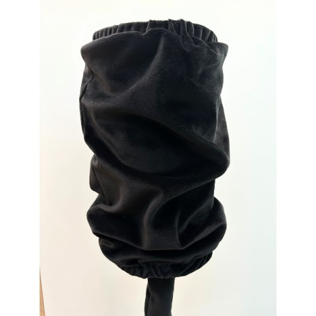 LAMPADA DA TAVOLO IN VELLUTO NERO FARO PUCCINI  LO 29642 LOREFAR 296