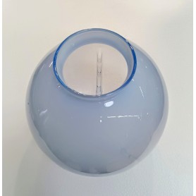 vetro ricambio lampadario globo bianco e azzurro 2