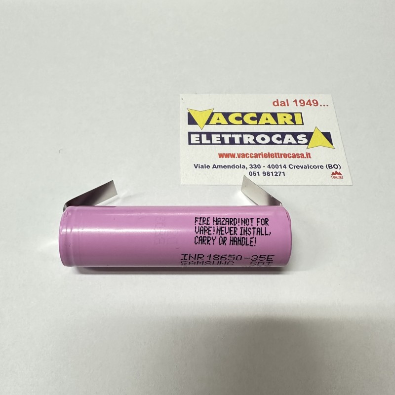 batteria ricaricabile 3,7V al lithio 3450mA INR18650 SAMSDUNG ESPO W418742