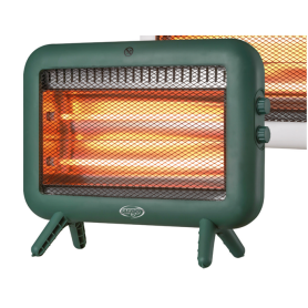 Stufa elettrica al quarzo 500/1000W colore verde SEVENTY...