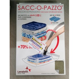 Set da 2 sacchi sottovuoto per coperte cm 60x90 M...