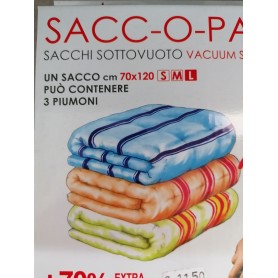 Set da 2 sacchi sottovuoto per piumoni cm 70x120 L... 2