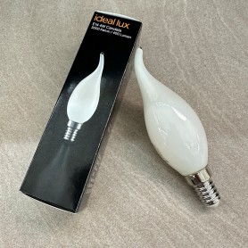Lampadina led a candela "colpo di vento" bianca 4W 3000K... 2