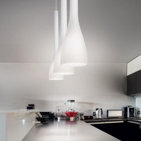 FLUT sospensione bianco IdealLux 035679
