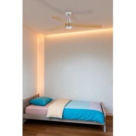 ventilatore soffitto smart diam 132 acciaio pale legno... 2