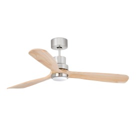 ventilatore soffitto smart diam 132 acciaio pale legno...