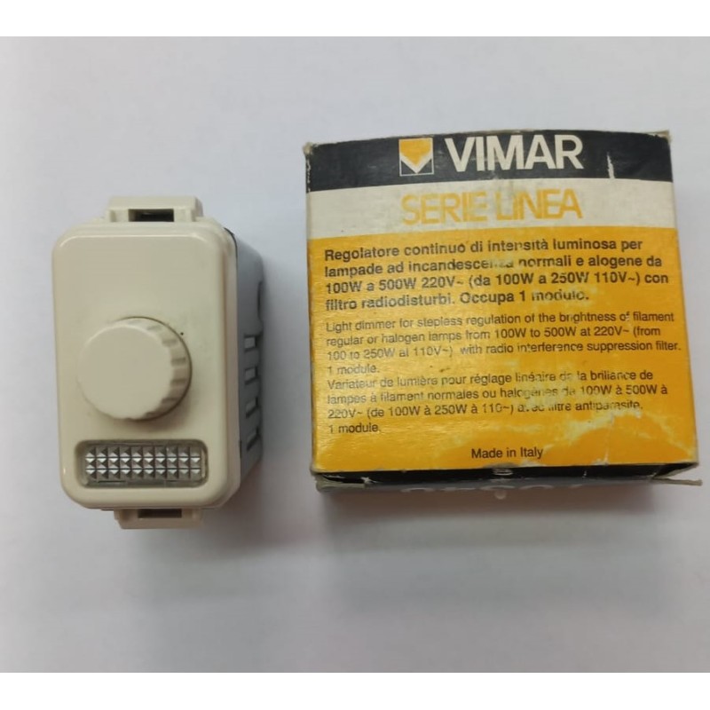 VIMAR regolatore tensione 100-500w serie LINEA