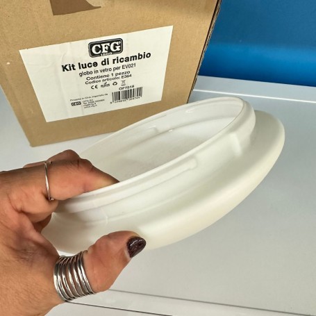 Vetro di ricambio globo vetro per LUNA EV021 CFG E364