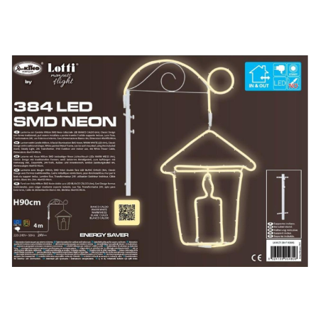 Sagoma luminosa 384LED LANTERNA CON CANDELA LN M LT1 384-F H (WW) Lotti
