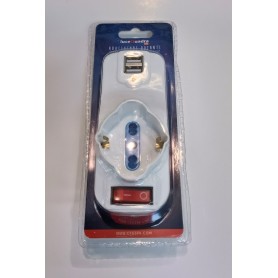 Adattatore rotante con 2 connessioni USB.