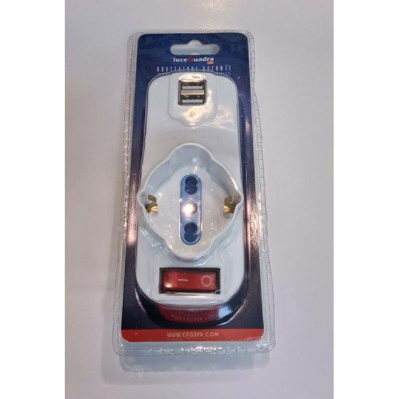 Adattatore rotante con 2 connessioni USB.