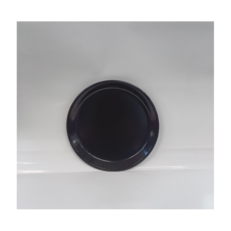 Teglia rotonda da forno diam.24x1,7 nera verniciata.