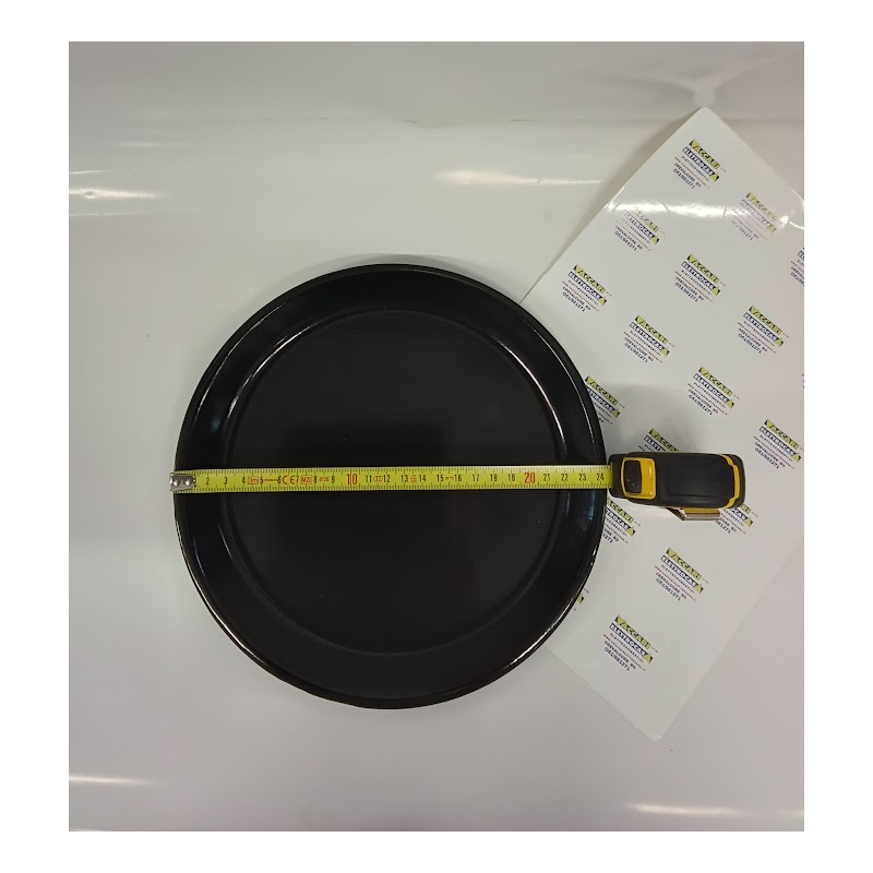 Teglia rotonda da forno diam.24x1,7 nera...
