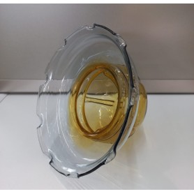vetro ricambio lampadario ambra e fumè diam 23 - H 13 per... 2