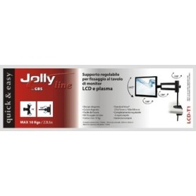 supporto per Monitor o TV fissare al Tavolo con morsetto 2
