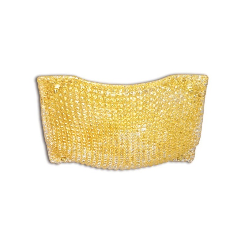 plafoniera DORA cristallo ambra