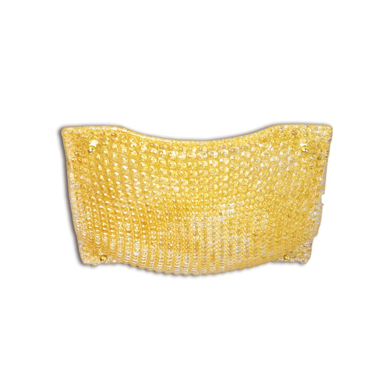 plafoniera DORA cristallo ambra padana