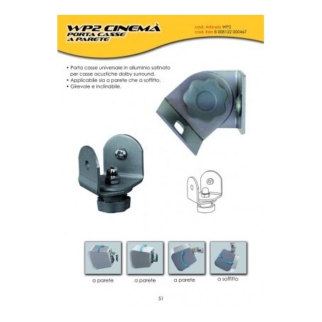 porta casse da parete e soffitto TECNIDEA WP2 CINEMA