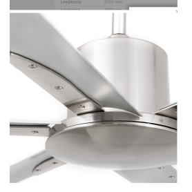 VENTILATORE DA SOFFITTO  GRANDI DIMENSIONI 6 PALE GRIGIO... 2
