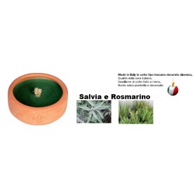 CANDELA PROFUMATA ANTI ZANZARE ESSENZA di SALVIA e ROSMARINO 2