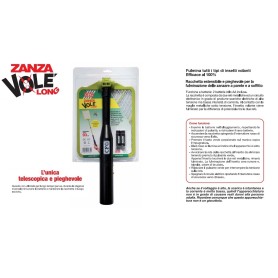 RACCHETTA FULMINA ZANZARE e INSETTI PIEGHEVOLE ed... 2