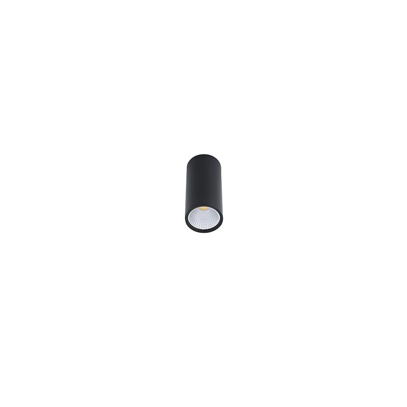 PLAFONIERA DA SOFFITTO A LED IN ALLUMINIO NERA FORMA CILINDRO  
