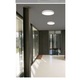 PLAFONIERA BIANCA DIAM 55 CM LED 42W COCOTTE FARO  2
